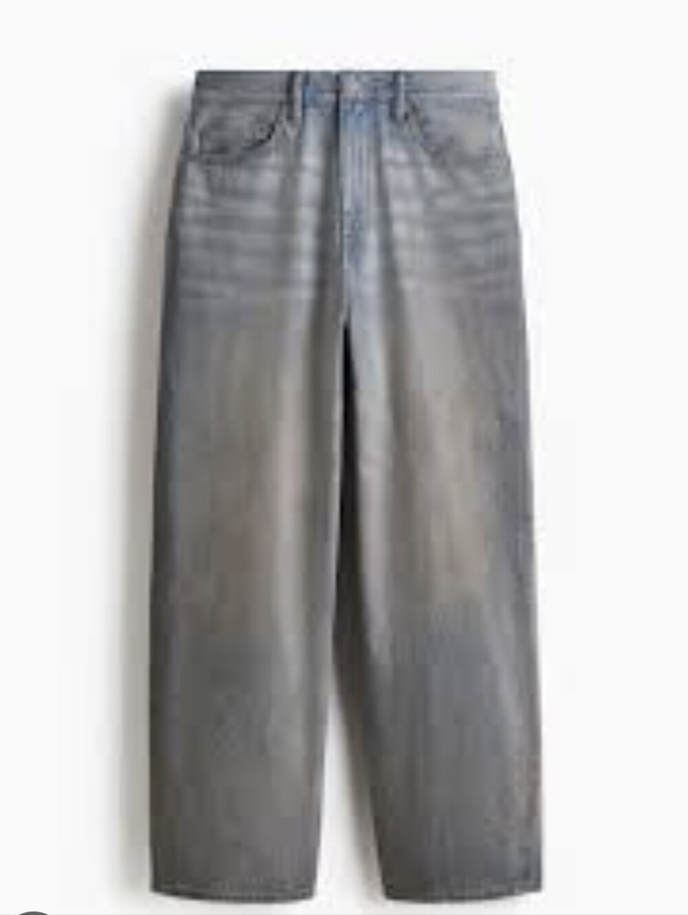 H &M Gray Blue Baggy Jeans Mens Size 33/32 New Without Tags
